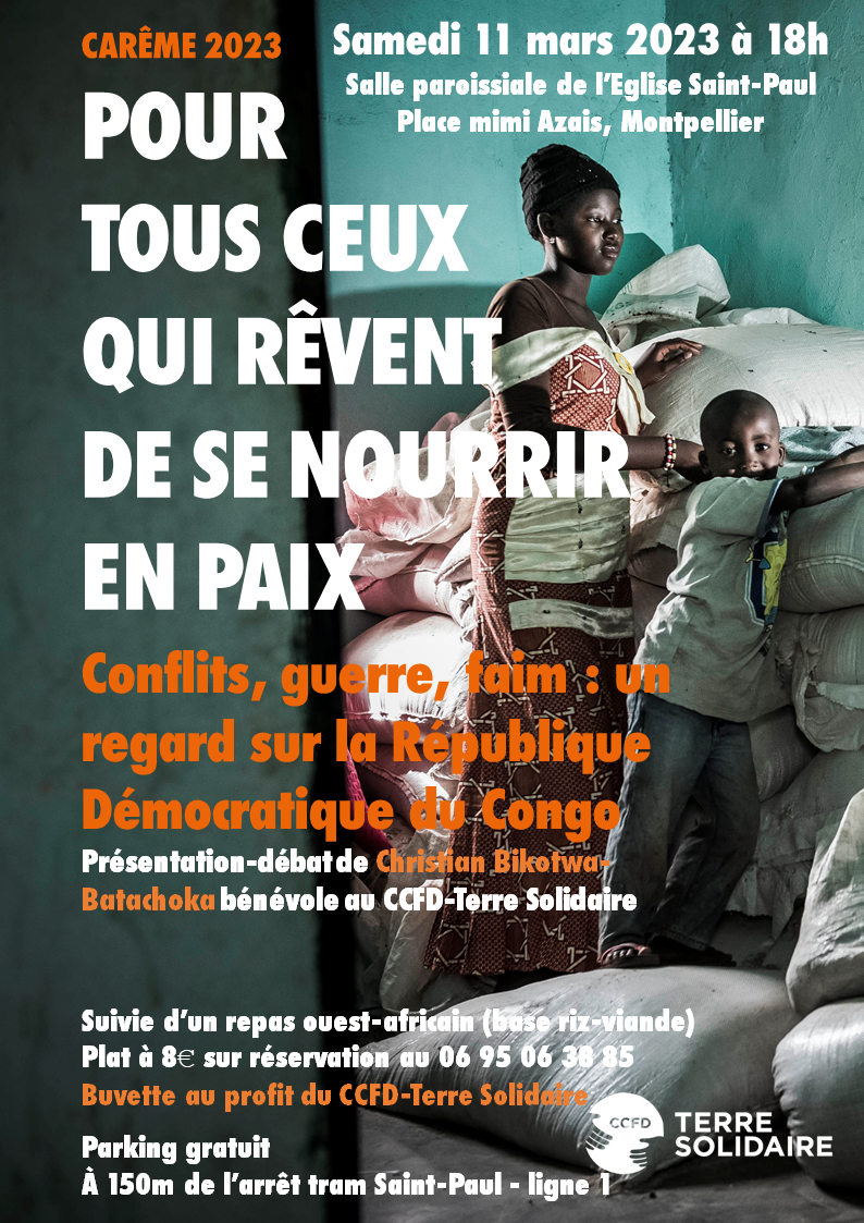 Soirée RDC CCFD-Terre Solidaire Samedi11mars2023 Montpellier