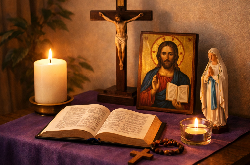 Comment créer un coin prière chez soi pendant le Carême
